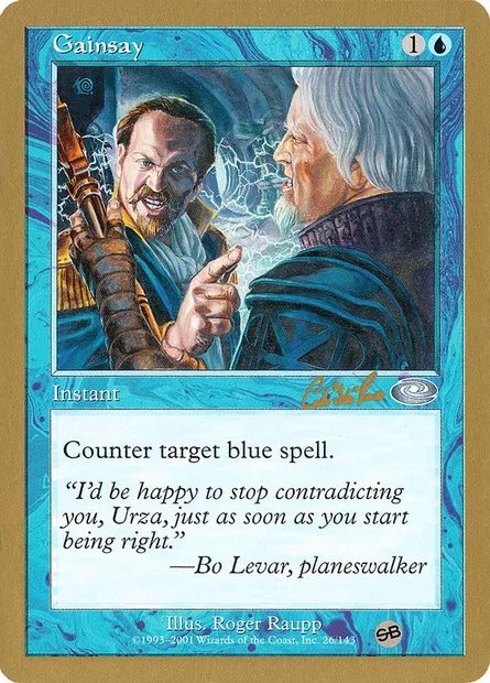 Contradiction, carte Magic WC02 cr26sb — extension World Championship Decks 2002