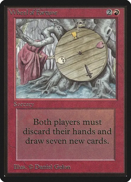 Wheel of Fortune, Magic card LEB 184 — Limited Edition Beta set