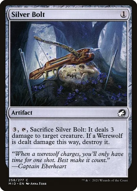 Silver Bolt, Magic card MID 258 — Innistrad: Midnight Hunt set