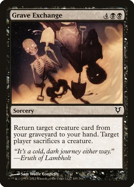 Grave Exchange, Magic card AVR 105 — Avacyn Restored set