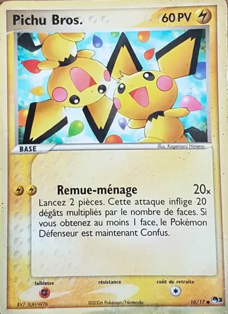 Pichu Bros., carte Pokémon P3 16 — extension POP Série 3