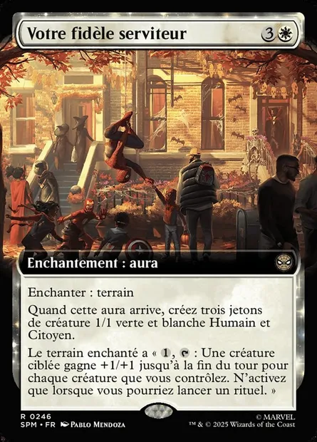 Votre fidèle serviteur, carte Magic SPM 246 — extension Marvel's Spider-Man