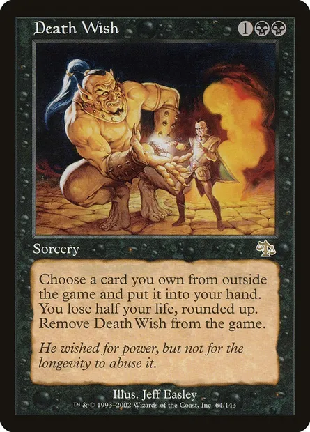 Death Wish, Magic card JUD 64 — Judgment set