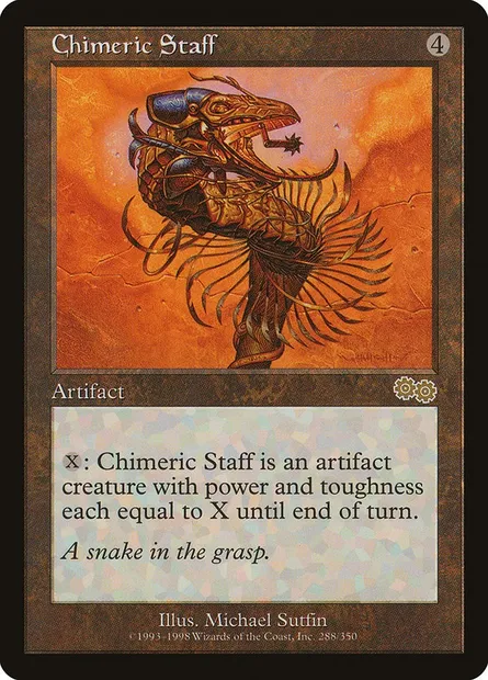 Bâton chimérique, carte Magic USG 288 — extension Epopée d'Urza