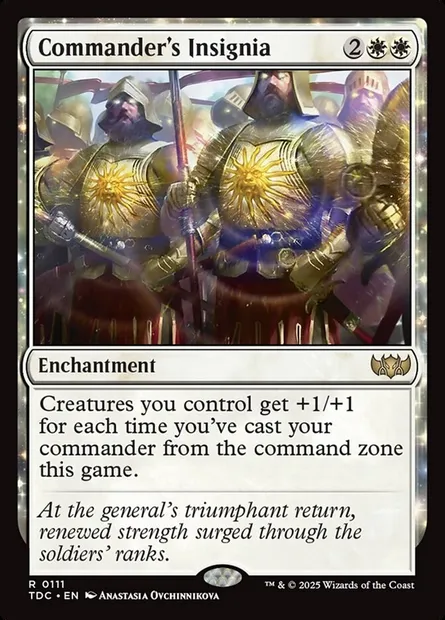 Commander's Insignia, Magic card TDC 111 — Tarkir: Dragonstorm Commander set