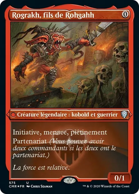 Rograkh, fils de Rohgahh, carte Magic CMR 575 — extension Commander Legends