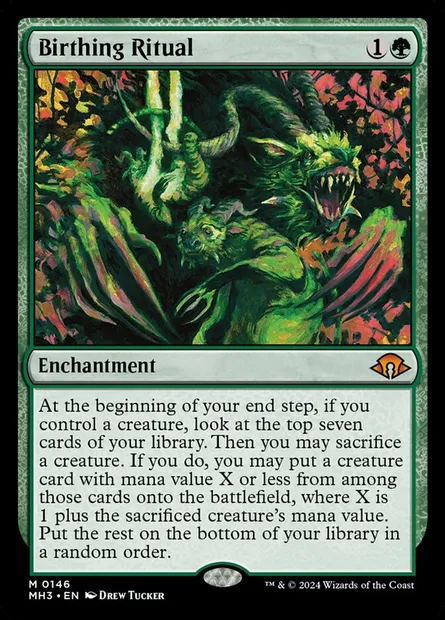 Birthing Ritual, Magic card MH3 146 — Modern Horizons 3 set