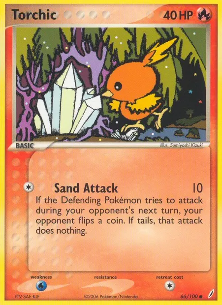 Torchic, Pokémon card CG 66 — Crystal Guardians set