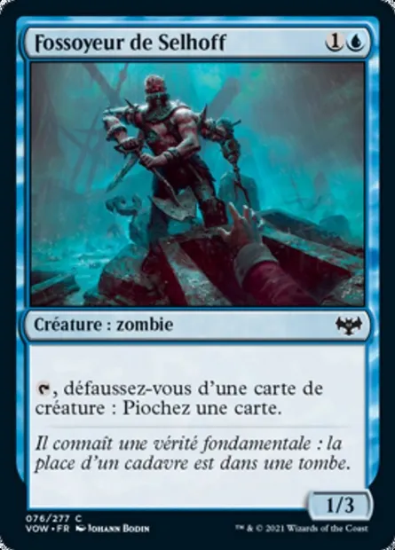 Fossoyeur de Selhoff, carte Magic VOW 76 — extension Innistrad : noce écarlate