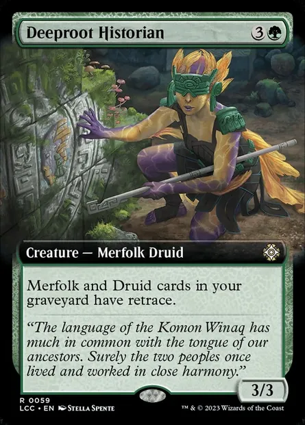 Deeproot Historian, Magic card LCC 59 — The Lost Caverns of Ixalan Commander set