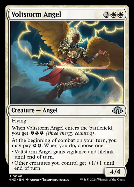 Voltstorm Angel, Magic card MH3 46 — Modern Horizons 3 set