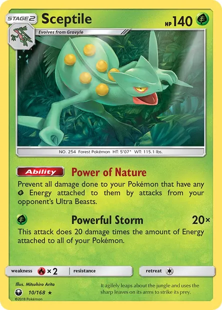 Sceptile, Pokémon card CES 10 — Celestial Storm set
