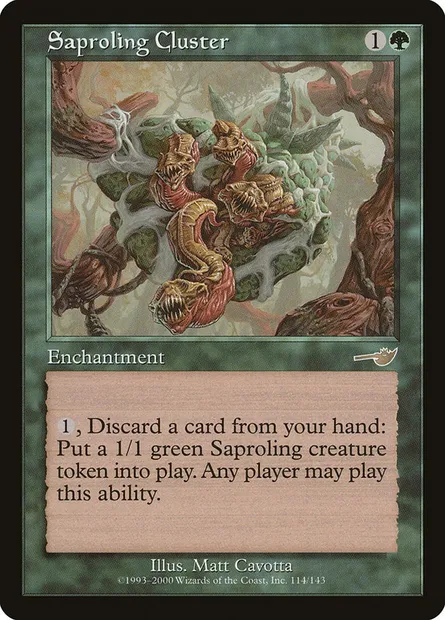 Saproling Cluster, Magic card NEM 114 — Nemesis set