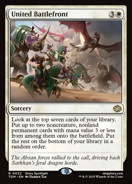 United Battlefront, Magic card PTDM 32p — Tarkir: Dragonstorm Promos set
