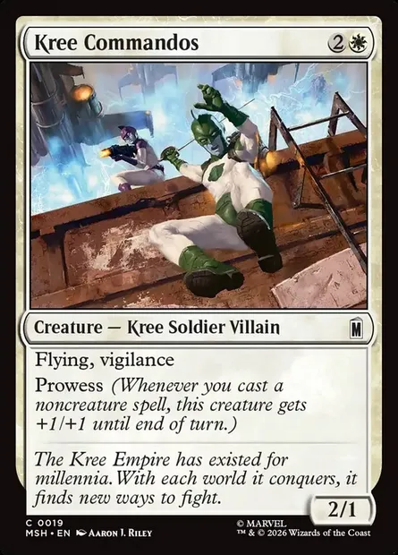 Kree Commandos, Magic card MSH 19 — Marvel Super Heroes set