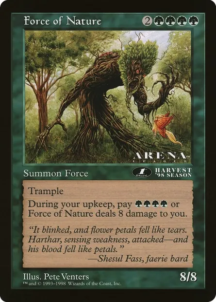 Force de la Nature, carte Magic OLEP 52 — extension Oversized League Prizes