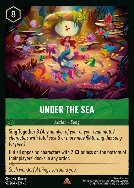 Under the Sea, Disney Lorcana card CH9-097 — Fabled set