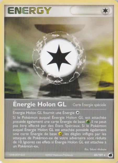 Énergie Holon GL, carte Pokémon DF 85 — extension EX Île des Dragons
