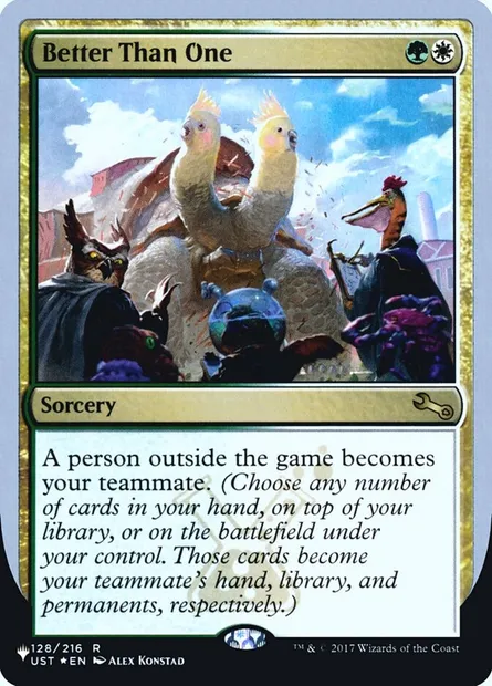 Better Than One, Magic card ULST 44 — The List (Unfinity Foil Edition) set
