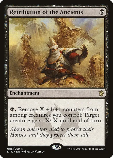 Retribution of the Ancients, Magic card KTK 85 — Khans of Tarkir set