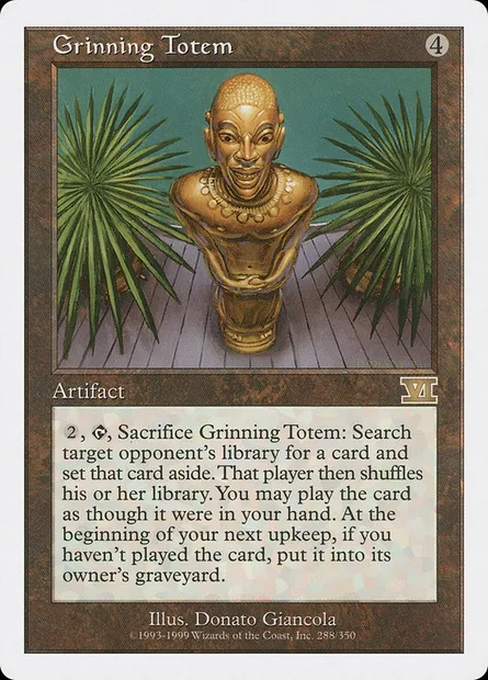 Grinning Totem, Magic card 6ED 288 — Classic Sixth Edition set