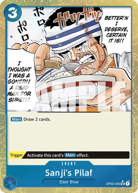 Sanji's Pilaf, One Piece card OP03-056 — PILLARS OF STRENGTH set