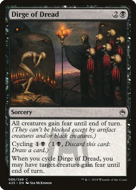 Dirge of Dread, Magic card A25 86 — Masters 25 set
