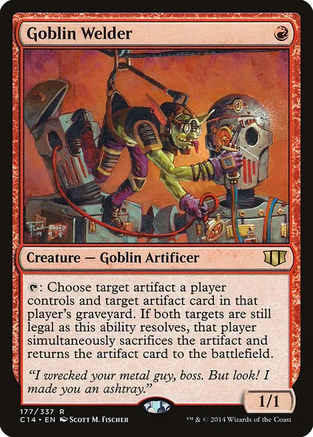 Goblin Welder, Magic card C14 177 — Commander 2014 set