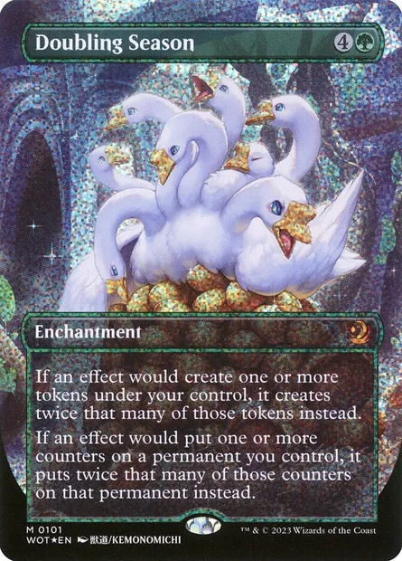 Doubling Season, Magic card WOT 101 — Wilds of Eldraine: Enchanting Tales set