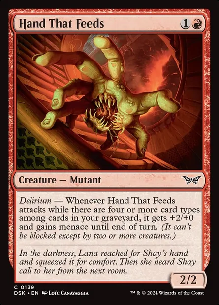 Hand That Feeds, Magic card DSK 139 — Duskmourn: House of Horror set