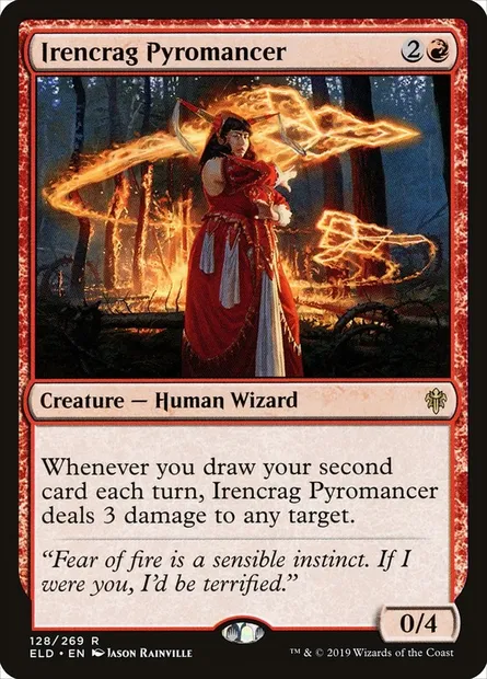 Irencrag Pyromancer, Magic card ELD 128 — Throne of Eldraine set