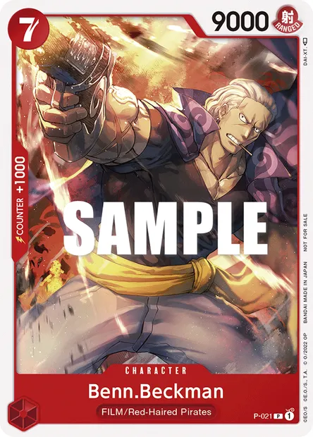 Benn.Beckman, One Piece card P-021 — Promotion card set