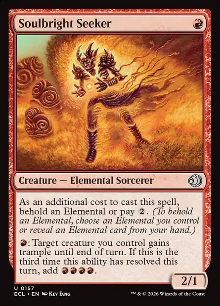 Soulbright Seeker, Magic card ECL 157 — Lorwyn Eclipsed set