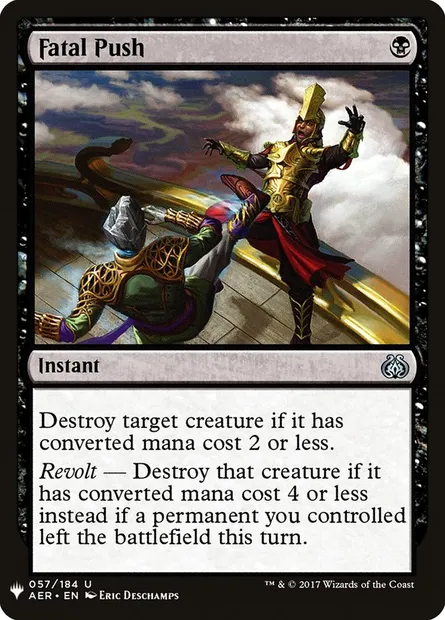 Fatal Push, Magic card PLST AER-57 — The List set