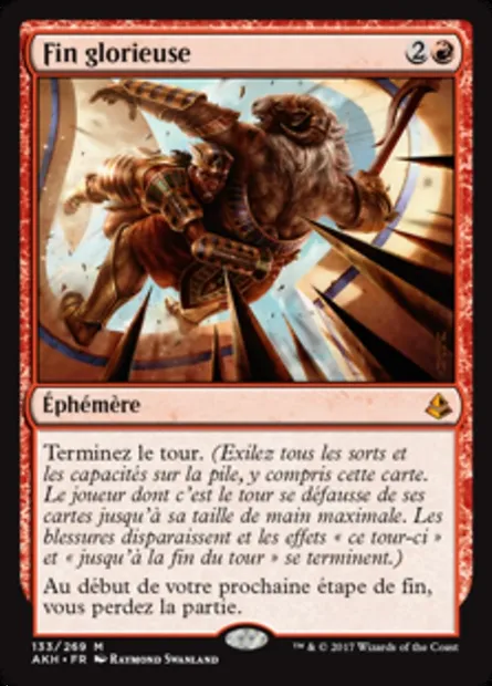 Fin glorieuse, carte Magic AKH 133 — extension Amonkhet