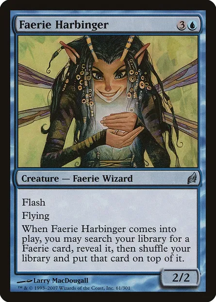 Faerie Harbinger, Magic card LRW 61 — Lorwyn set