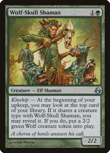 Wolf-Skull Shaman, Magic card MOR 140 — Morningtide set