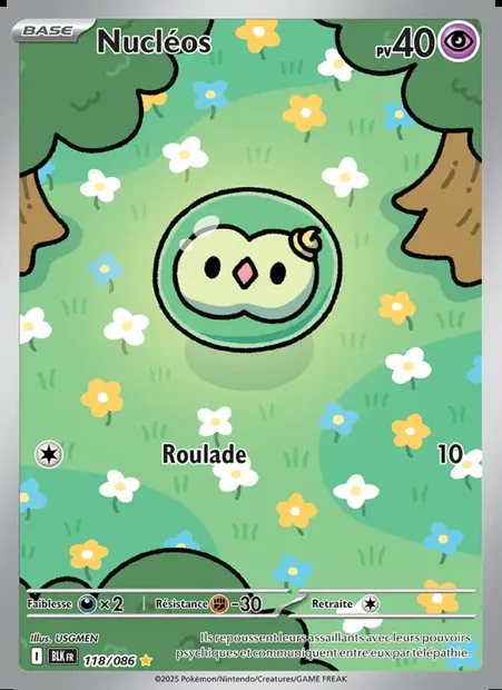 Nucléos, carte Pokémon BLK 118 — extension Foudre Noire