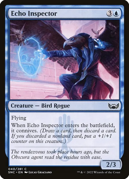 Echo Inspector, Magic card SNC 40 — Streets of New Capenna set