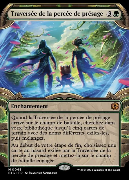 Traversée de la percée de présage, carte Magic BIG 48 — extension The Big Score