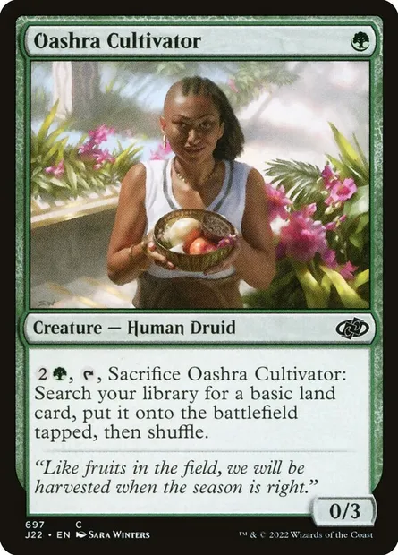 Oashra Cultivator, Magic card J22 697 — Jumpstart 2022 set