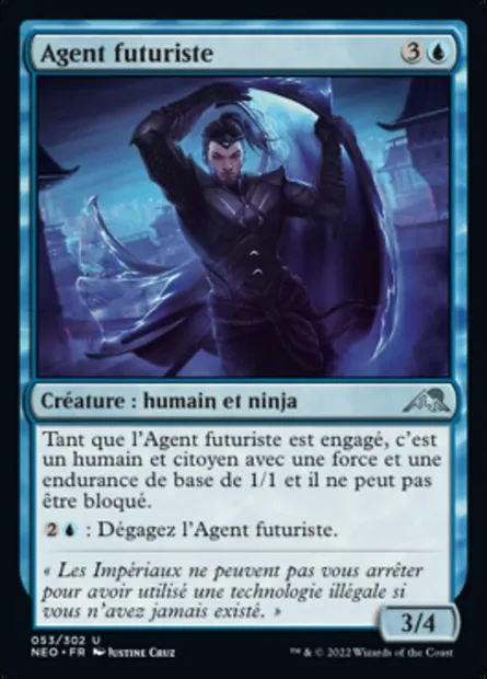 Agent futuriste, carte Magic NEO 53 — extension Kamigawa: La Dynastie Néon
