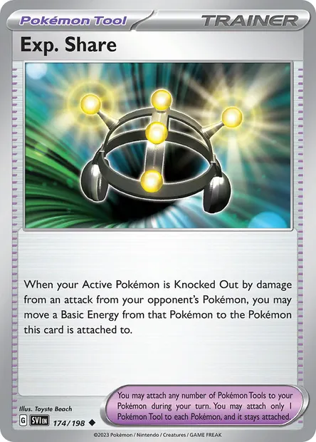 Exp. Share, Pokémon card SVI 174 — Scarlet & Violet set