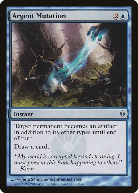 Argent Mutation, Magic card NPH 27 — New Phyrexia set