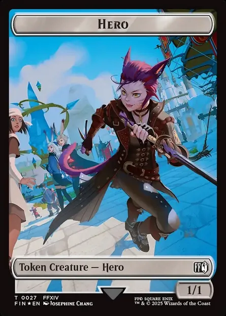 Hero, carte Magic TFIN 27 — extension Final Fantasy Tokens