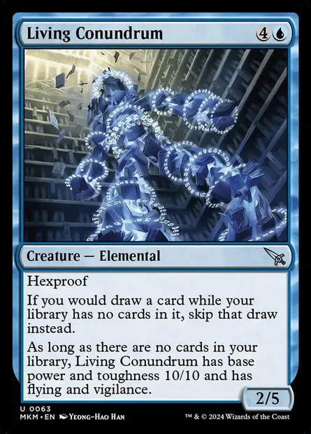Living Conundrum, Magic card MKM 63 — Murders at Karlov Manor set