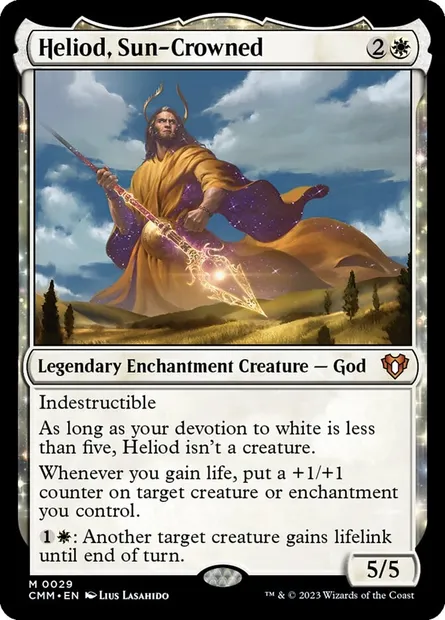 Heliod, Sun-Crowned, Magic card CMM 29 — Commander Masters set