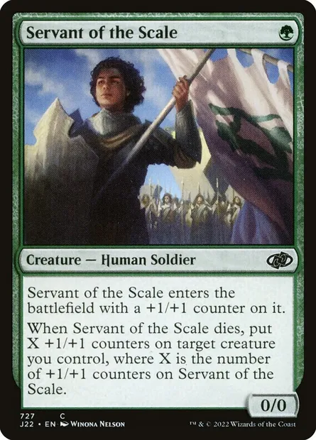 Servant of the Scale, Magic card J22 727 — Jumpstart 2022 set