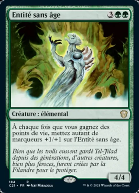 Entité sans âge, carte Magic C21 184 — extension Commander 2021
