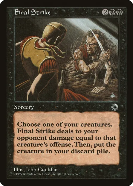 Final Strike, Magic card POR 94 — Portal set